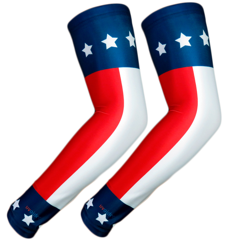 Stars Stripes American Flag USA Compression Arm Sleeve for