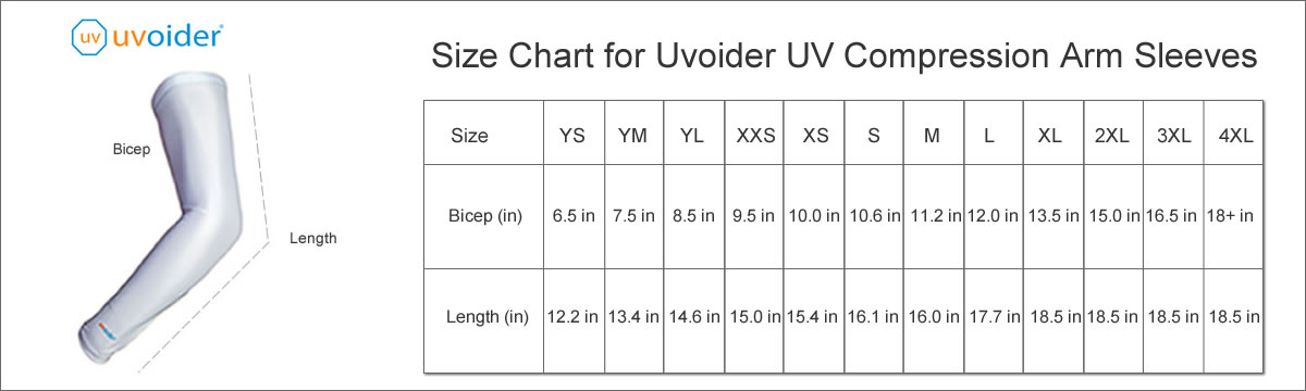 How To Determine Your Uv Compression Arm Sleeve Size From